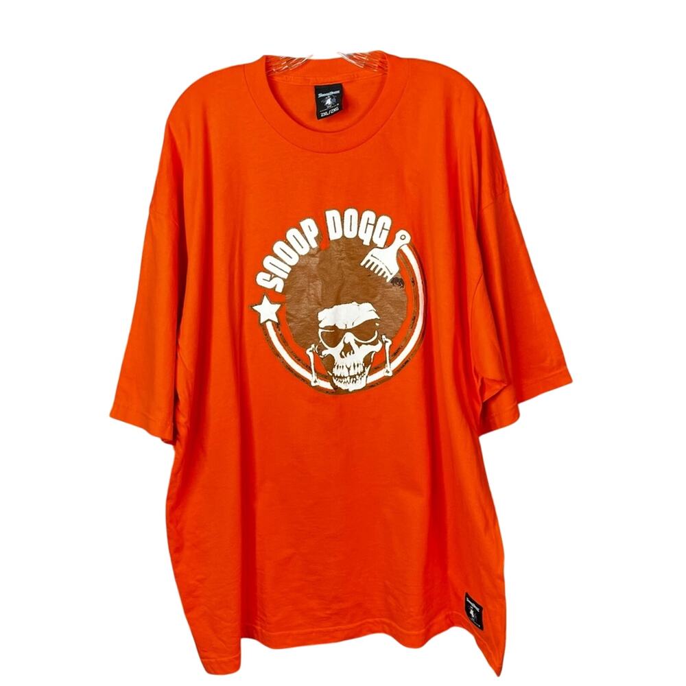 Vintage Snoop Dogg Afro Pick Skull  Graphic T-Shirt 2X